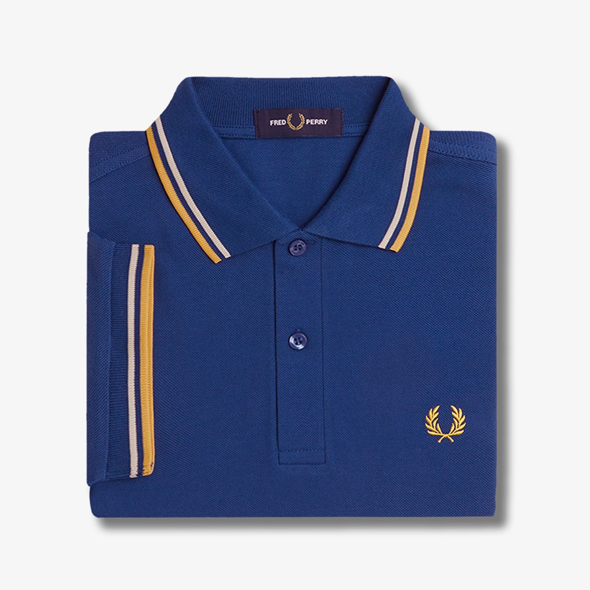 프레드페리(FRED PERRY) [M3600] 트윈 팁 프레드페리 셔츠  - 쉐이디드코발트/오트밀/허니콤 AFPM2513600-Y28