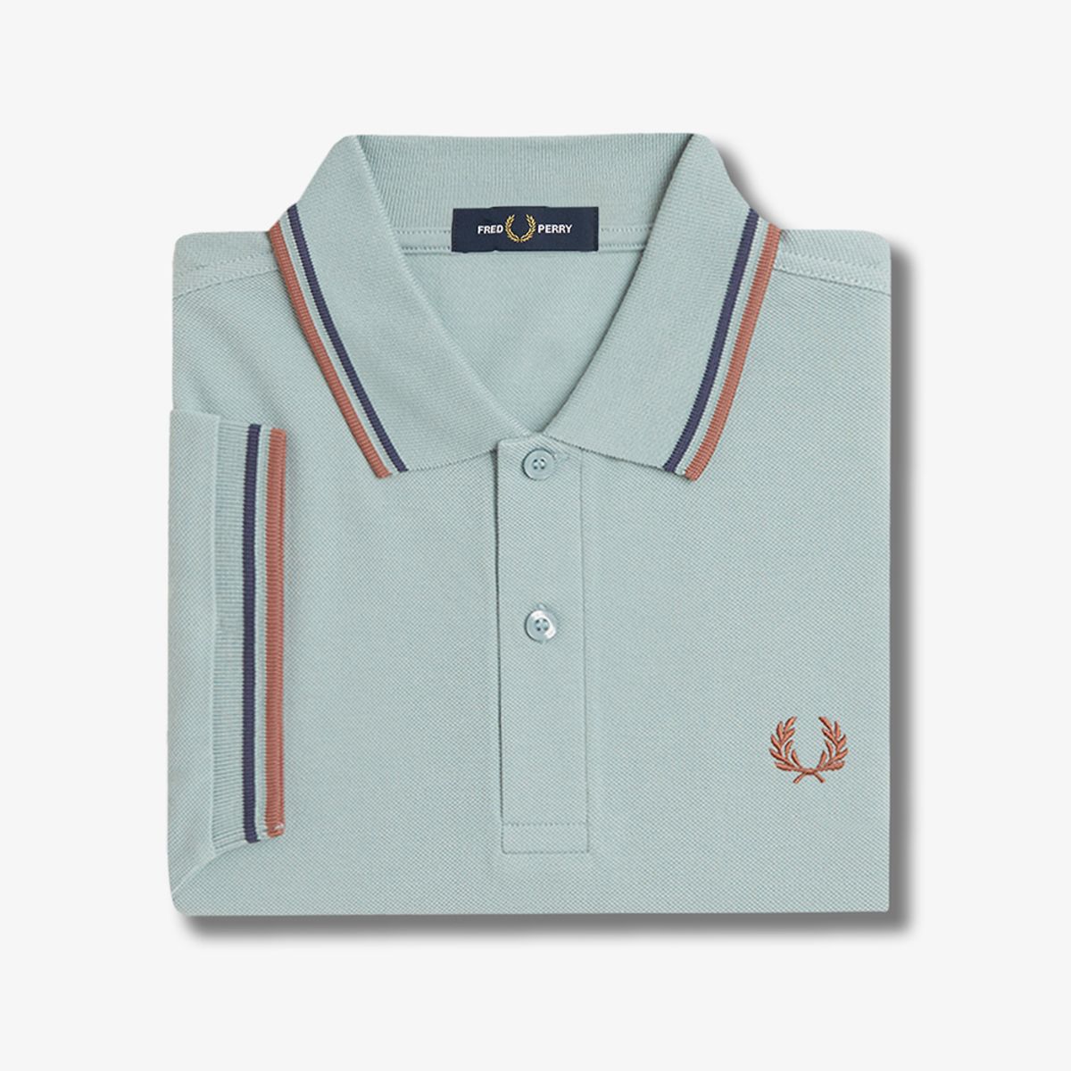 프레드페리(FRED PERRY) [M3600] 트윈 팁 프레드페리 셔츠  - 실버 블루/테니스블루/시나몬 AFPM2513600-Y26