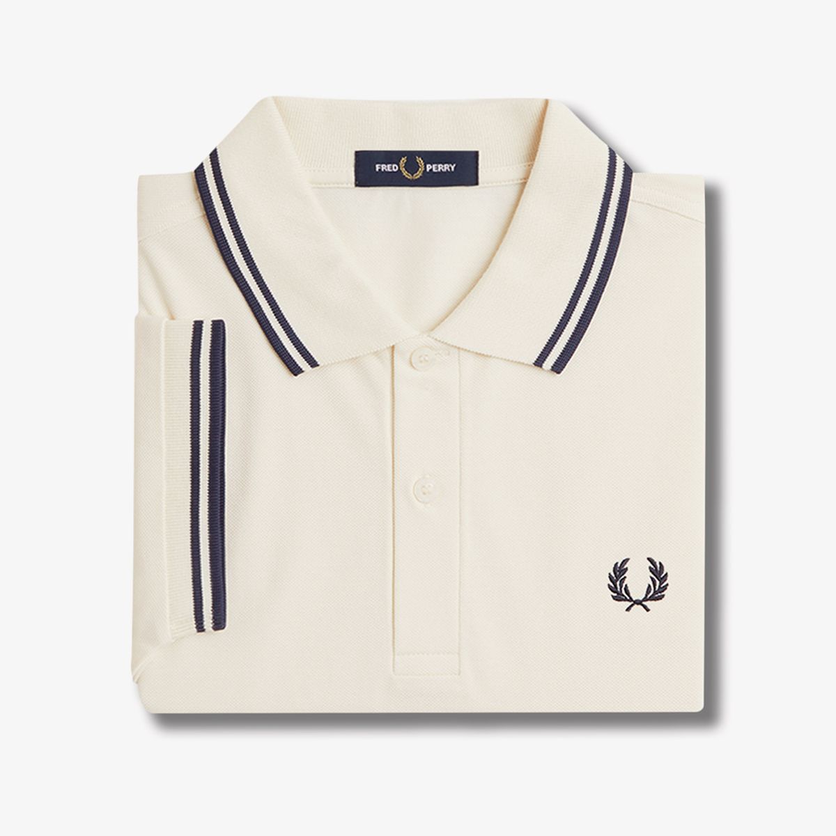 프레드페리(FRED PERRY) [M3600] 트윈 팁 프레드페리 셔츠  - 에크루/테니스 블루 AFPM2513600-Y24