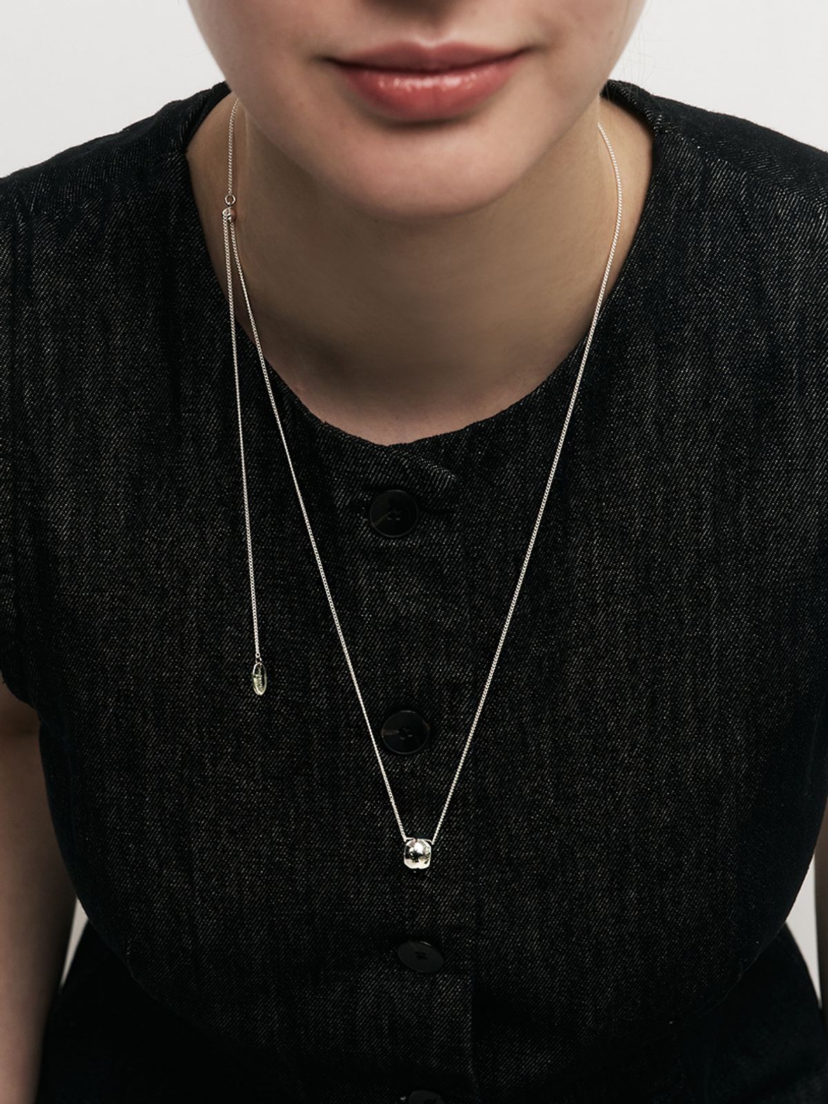 헤이(HEI) bold ring pendant necklace