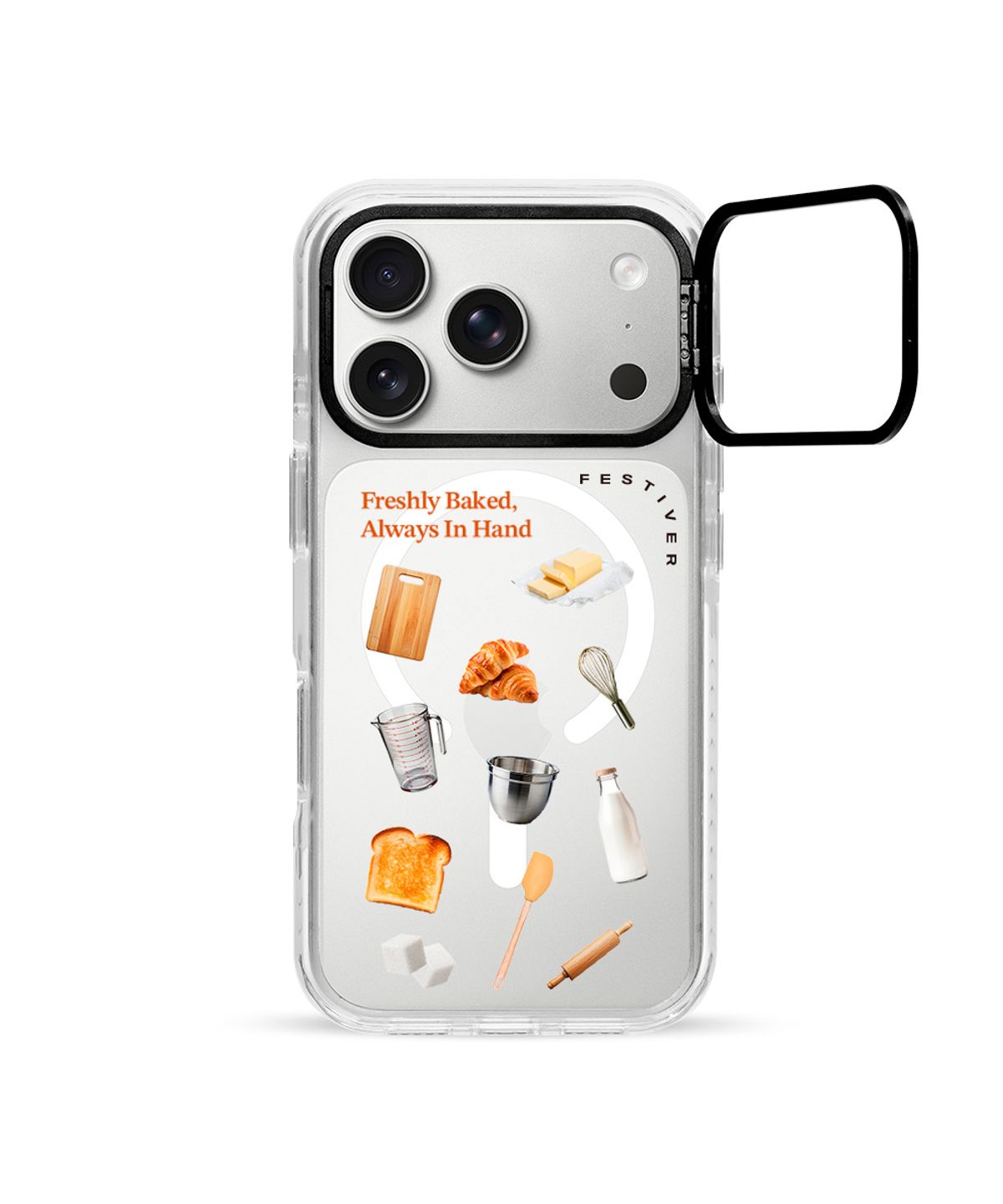 페스티버(FESTIVER) 버터가든 렛츠베이킹 아이폰 이지 스탠드 맥세이프 팬텀 케이스