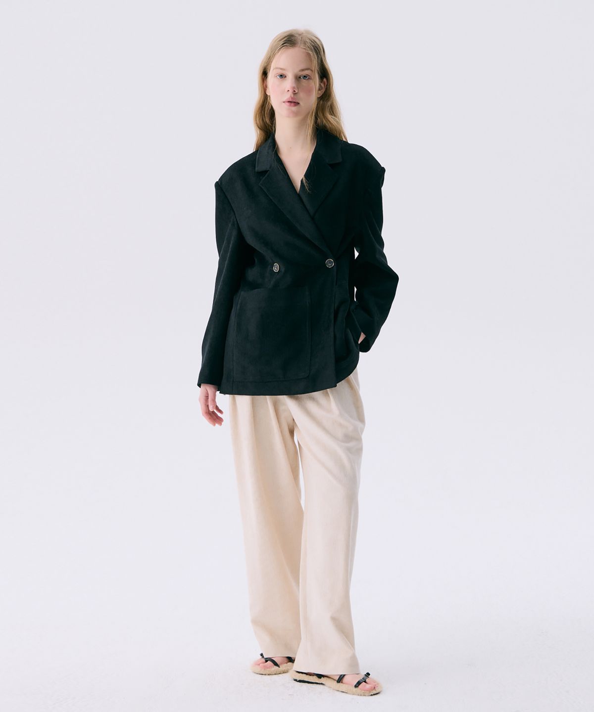 분더캄머(WNDERKAMMER) 25 Corduroy Wide Pants_Ivory(25 코듀로이 와이드팬츠_아이보리)