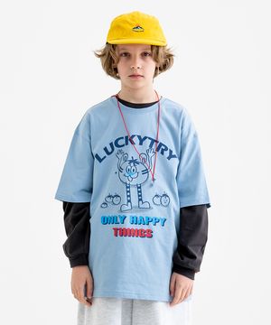 토마토 호랑이 티셔츠 [블루]