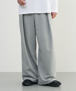 컴피 리버스 플리츠 스웻 팬츠 [GRAY]