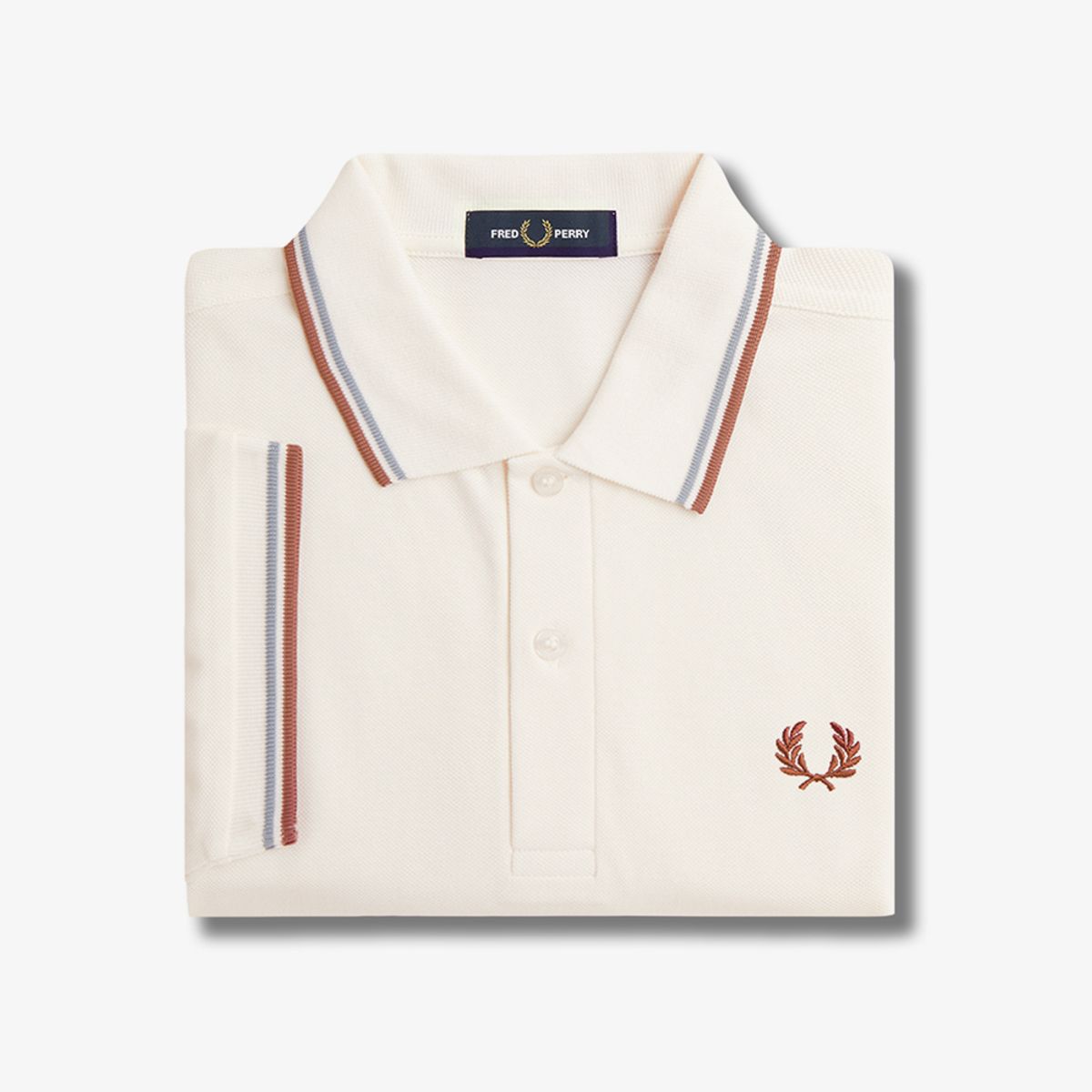 프레드페리(FRED PERRY) [M3600] 트윈 팁 프레드페리 셔츠  - 라이트에크루/실버 블루/시나몬 AFPM2513600-Y20