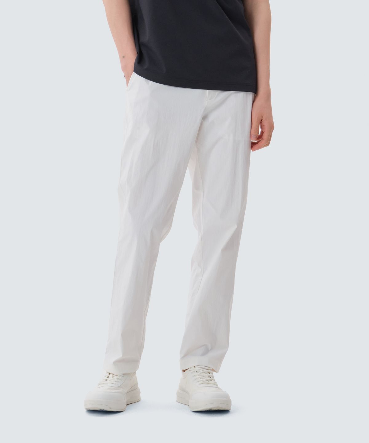스노우피크 어패럴(SNOWPEAK APPAREL) 면터치 우븐 슬림 팬츠 (S25SMFPT78) White