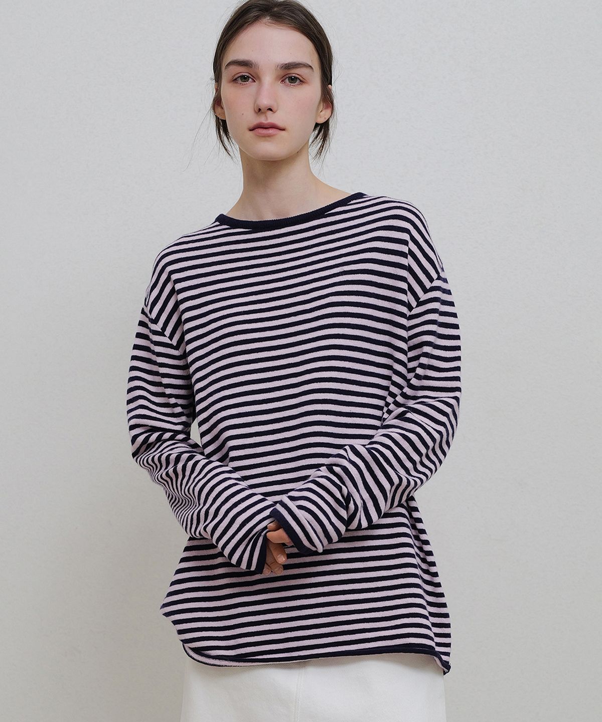앤니즈(ANDNEEDS) Meg stripe knit (pink)