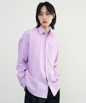 컴포트 오버핏 옥스포드 셔츠 [LILAC]