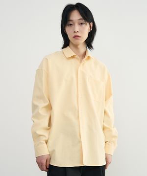 컴포트 오버핏 옥스포드 셔츠 [LEMON]