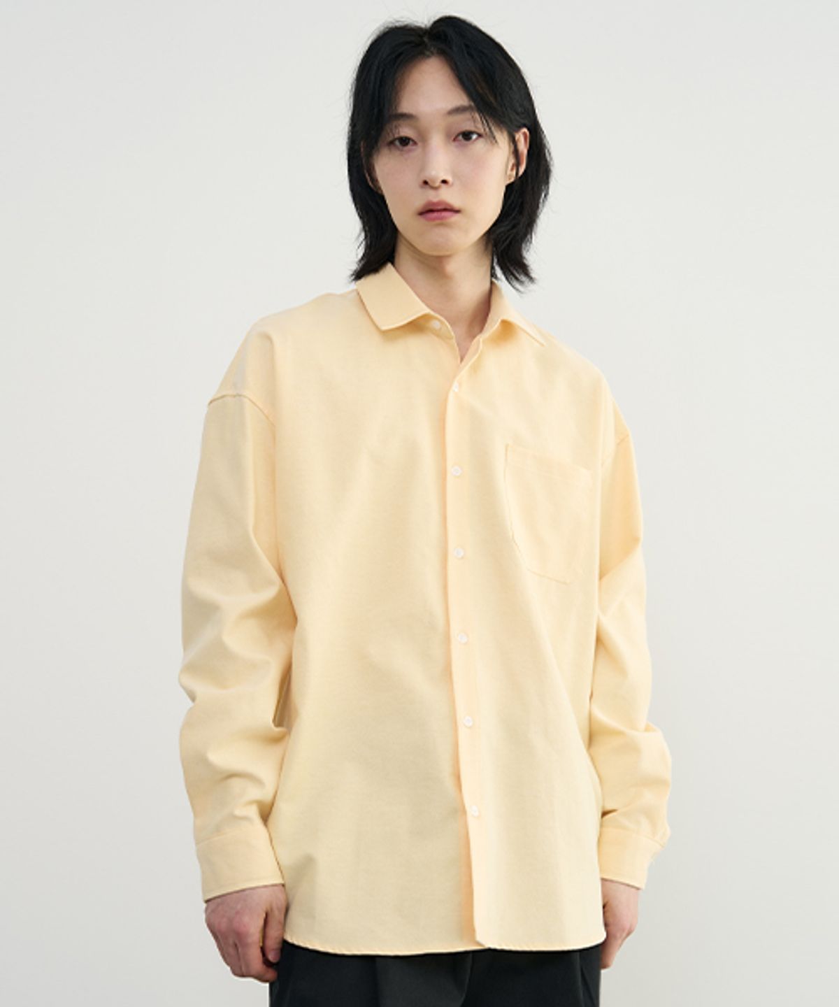 어레이드(ARRAYED) 컴포트 오버핏 옥스포드 셔츠 [LEMON]