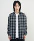 네추럴 오버핏 체크 셔츠 [BLACK]