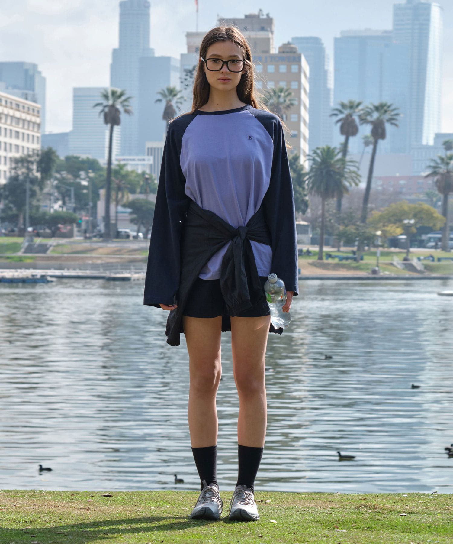 MUSINSA公式 | LOW CLASSIC Lc RAGLAN T-SHIRT_PURPLE_LC251TS07PP