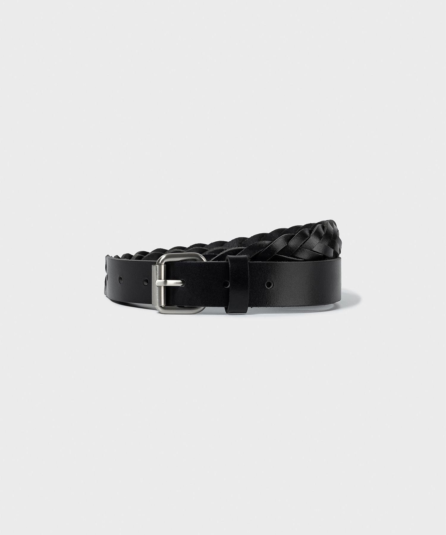 MUSINSA | LOW CLASSIC BRAID LEATHER BELT_BLACK_LC257BE01BK