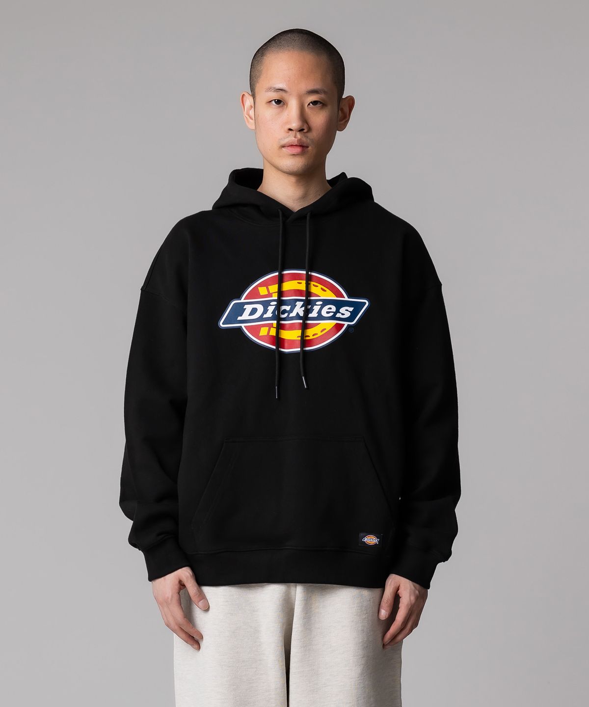디키즈(DICKIES) 트리 로고 후디 Black