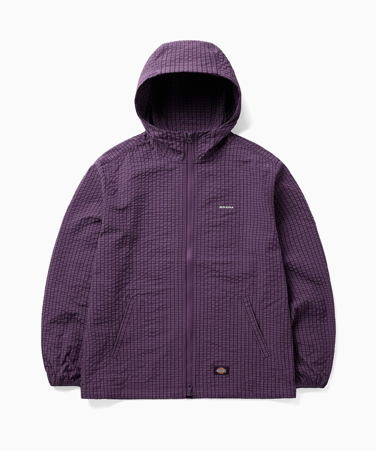 디키즈(DICKIES) 그리드 체크 라이트 윈드브레이커 Purple