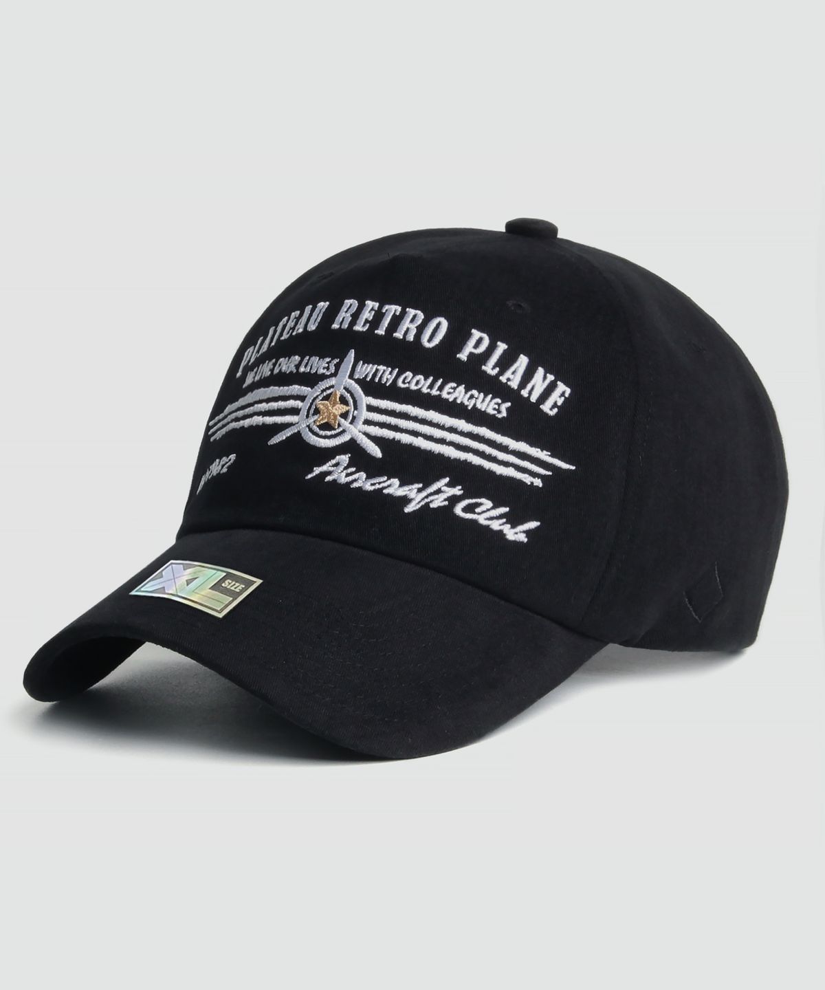 플래토(PLATEAU) 빅사이즈 피치원단 볼캡 XL PLATEAU RP CAP BLACK