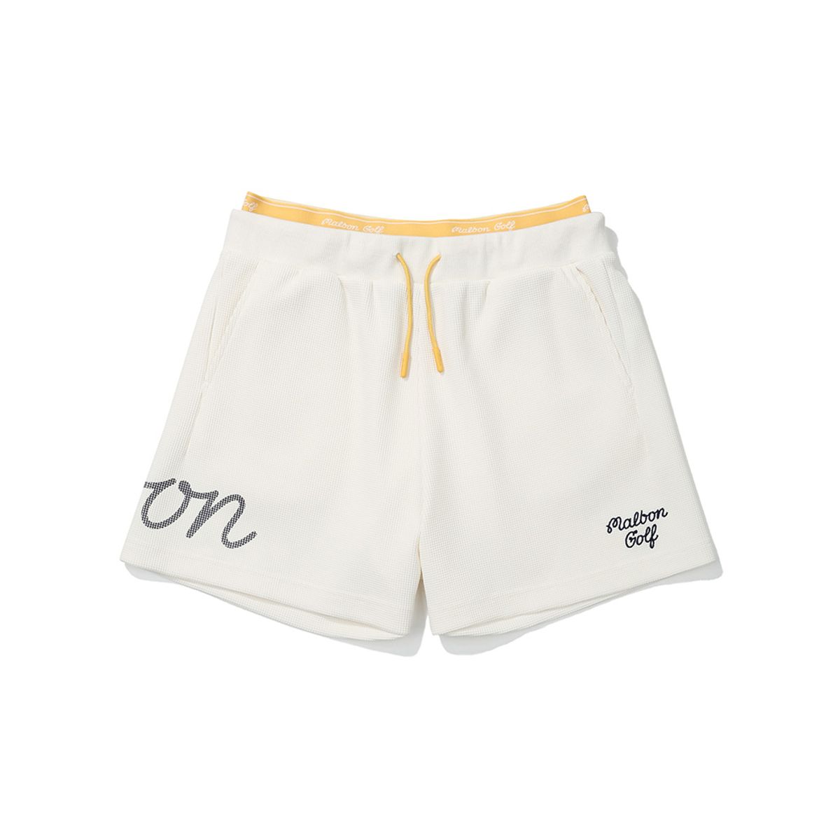 말본 골프(MALBON GOLF) 트레블 와플 하프 팬츠 OFF WHITE (WOMAN)