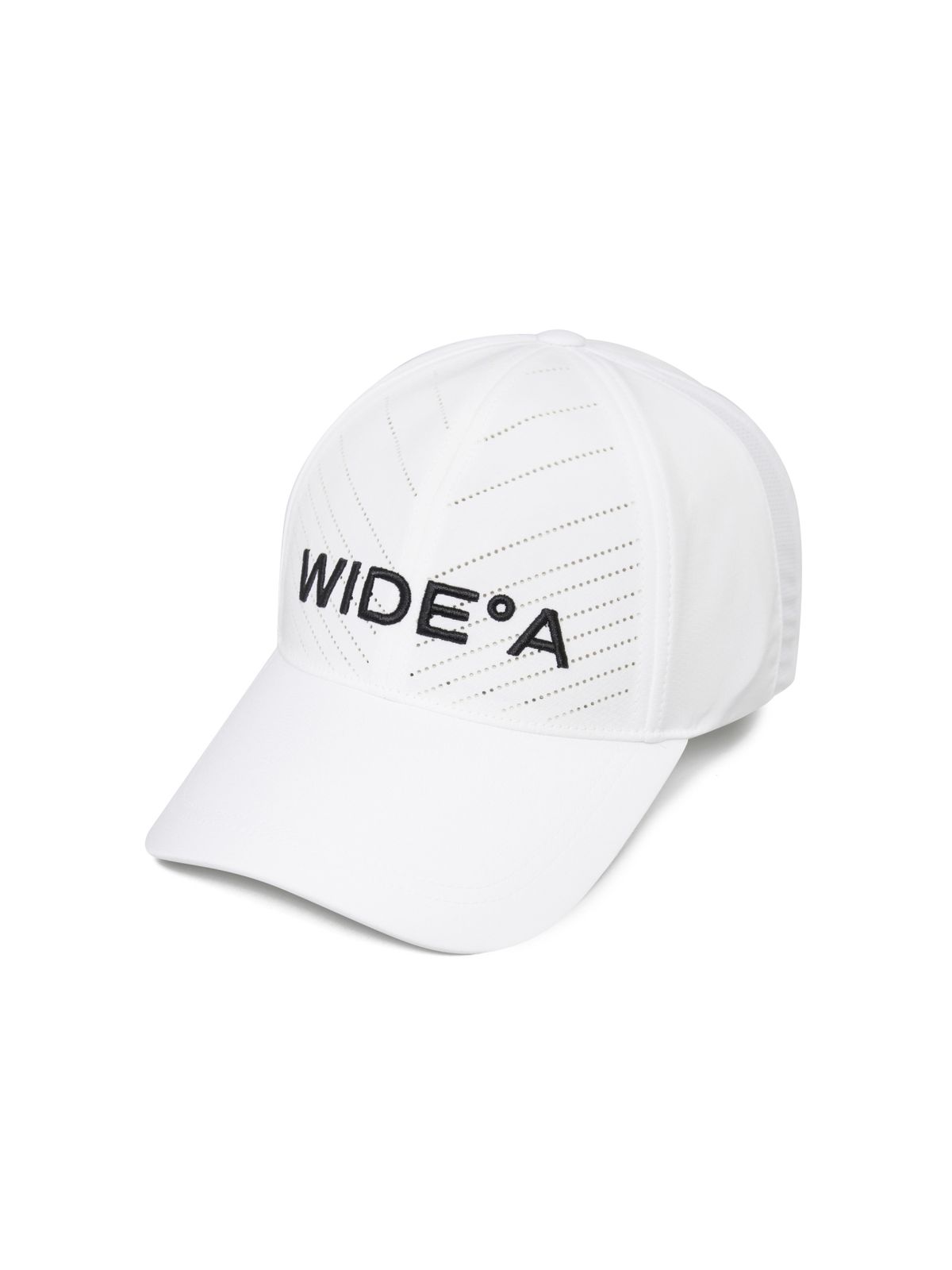 와이드앵글(WIDEANGLE) TO 프론트 타공 포인트 캡_White