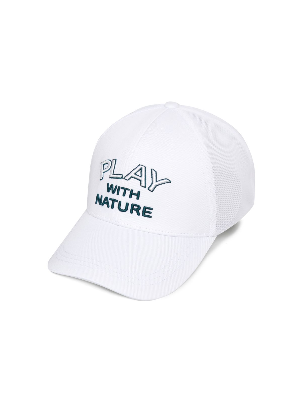 와이드앵글(WIDEANGLE) CO PWN 캐쥬얼 매쉬 캡_White