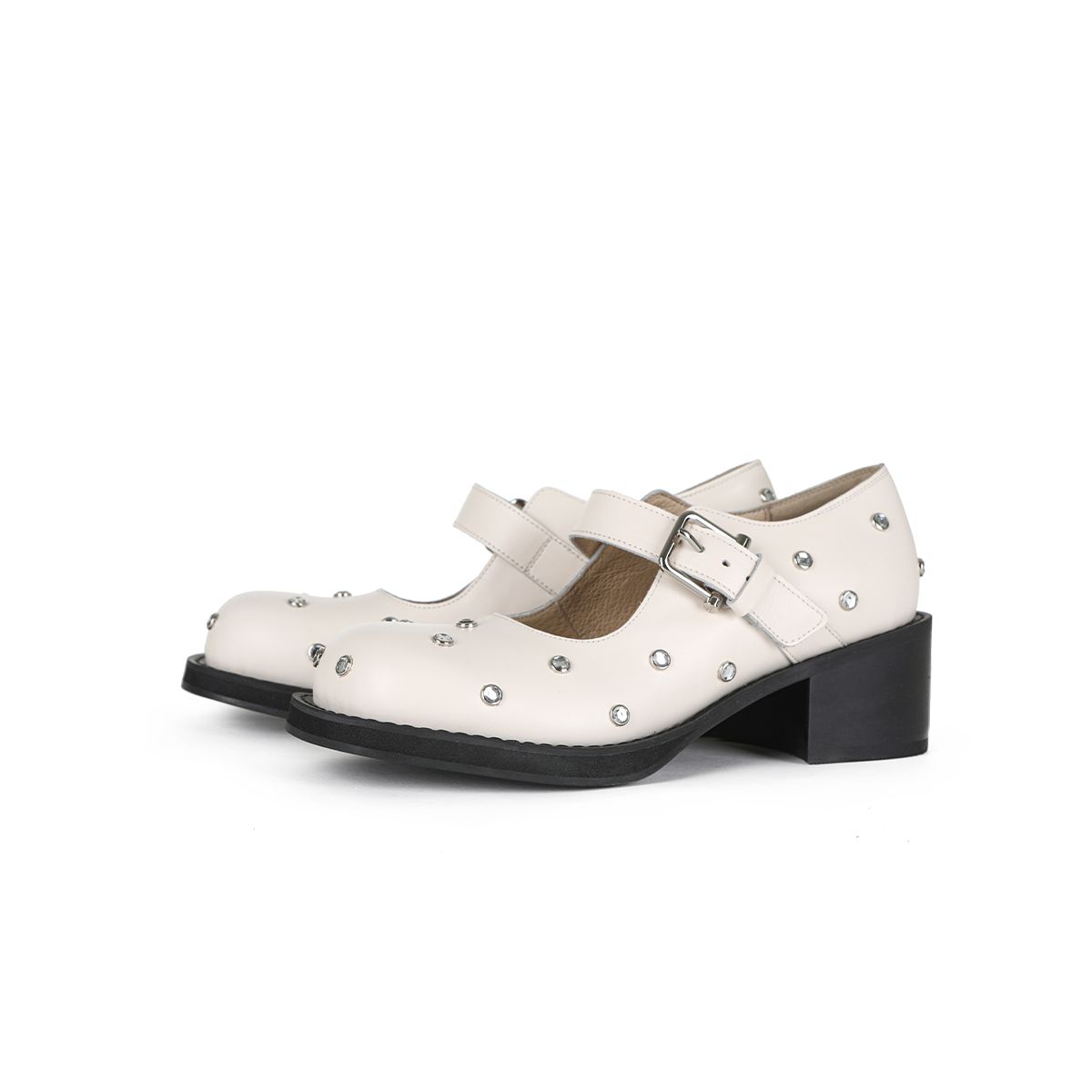오소이(OSOI) BROCLE MARY JANE [CREAM CRYSTAL]