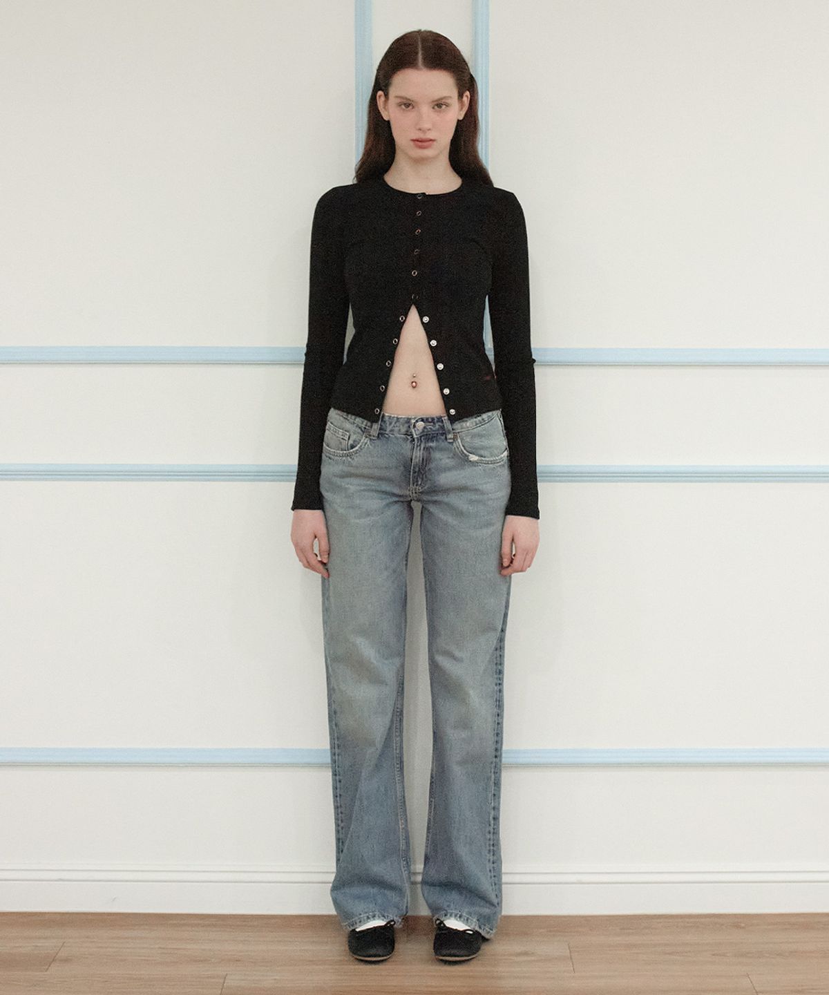 키시닝(KISYNING) Fissel Fit Cardigan (Black)