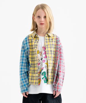 빈티지 체크 셔츠