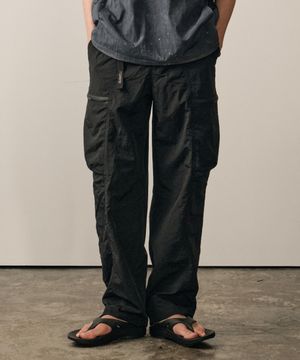 어반 카고 세미와이드 팬츠 (BLACK)