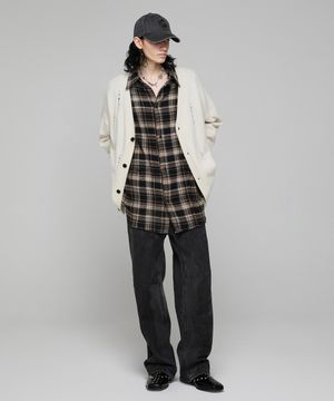 빈티지 오일 워시드 데님 팬츠_블랙