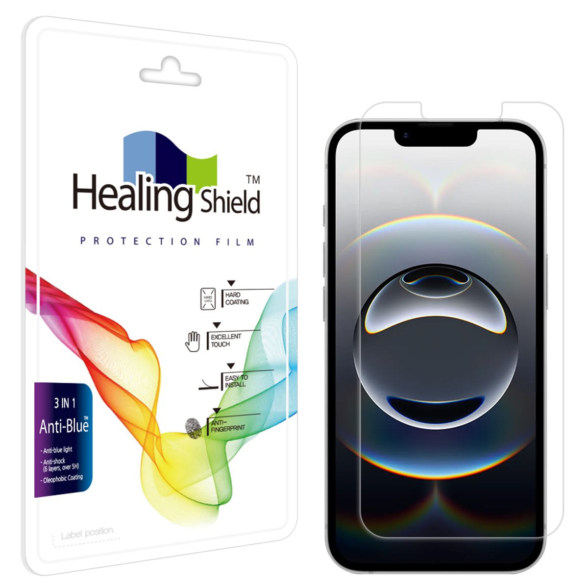 힐링쉴드(HEALINGSHIELD) 아이폰16E(SE4) 블루라이트차단 액정보호필름 1매