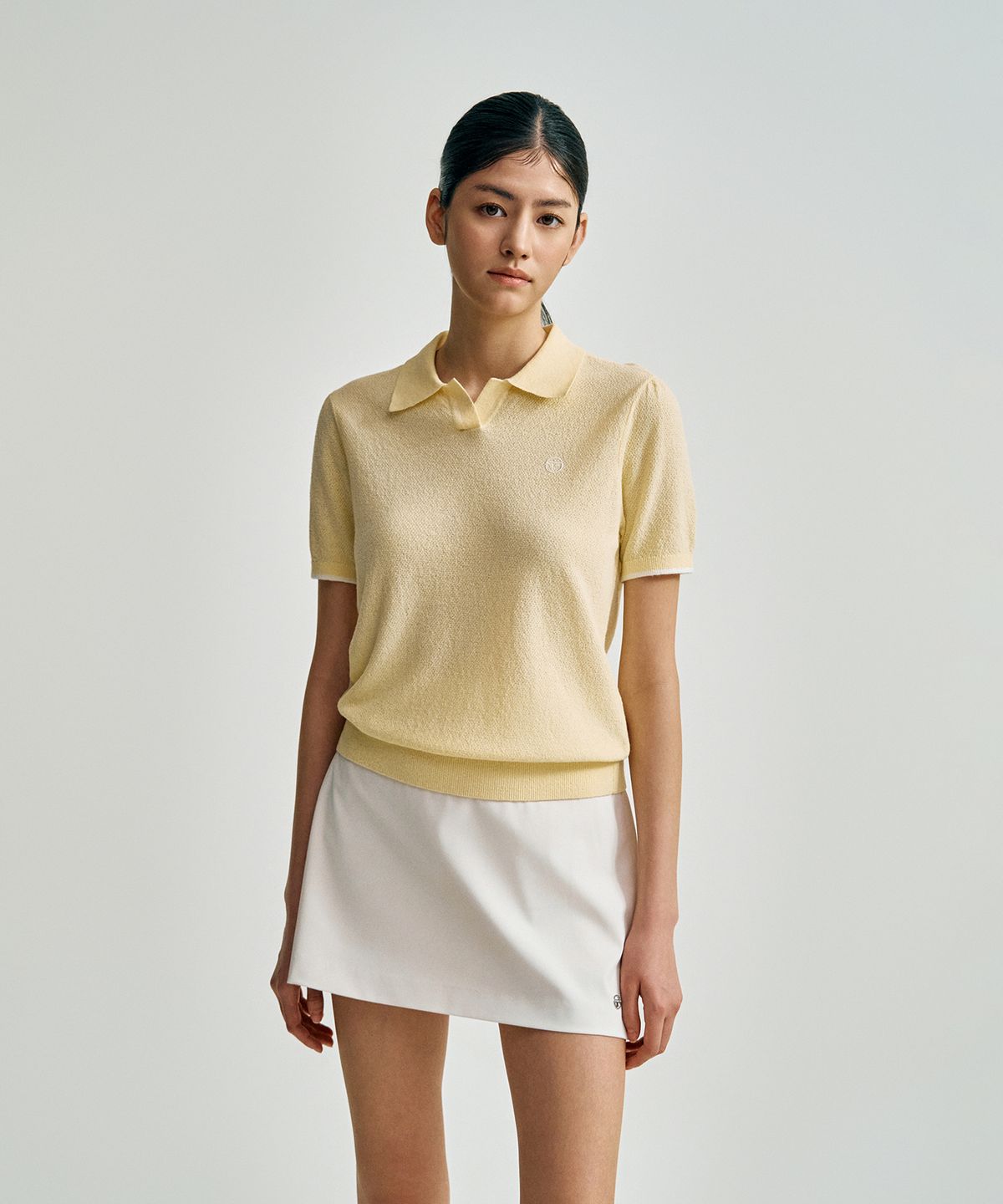 세르지오 타키니(SERGIO TACCHINI) W 타키니 모던 폴로 스웨터 (L.Yellow)