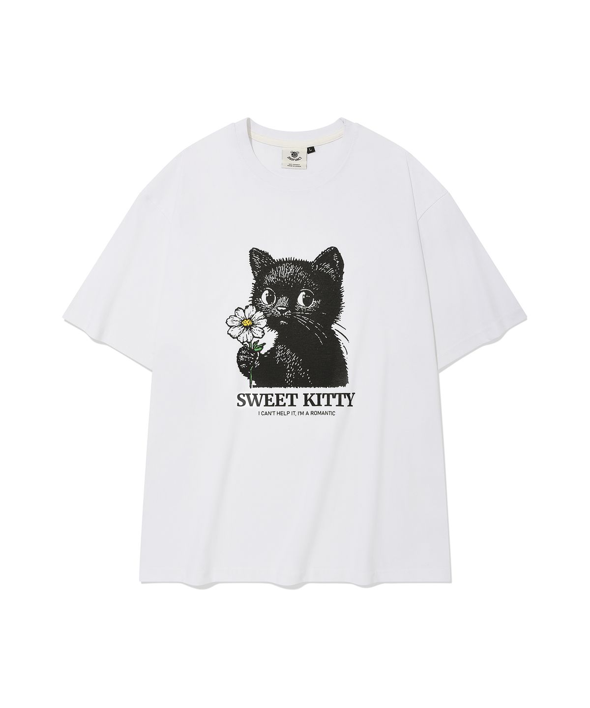 디스펑트(DYSFUNCT) SWEET KITTY T-SHIRT(WHITE)