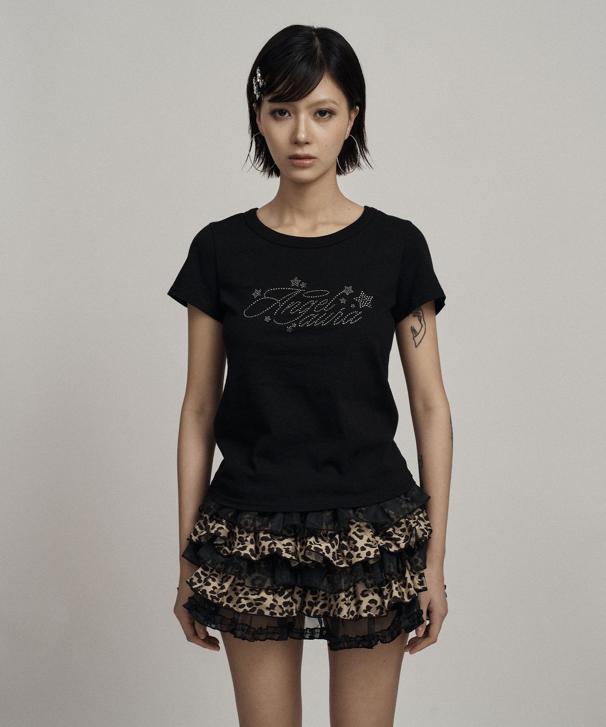 일리오(ILLIO) Leopard tutu shorts