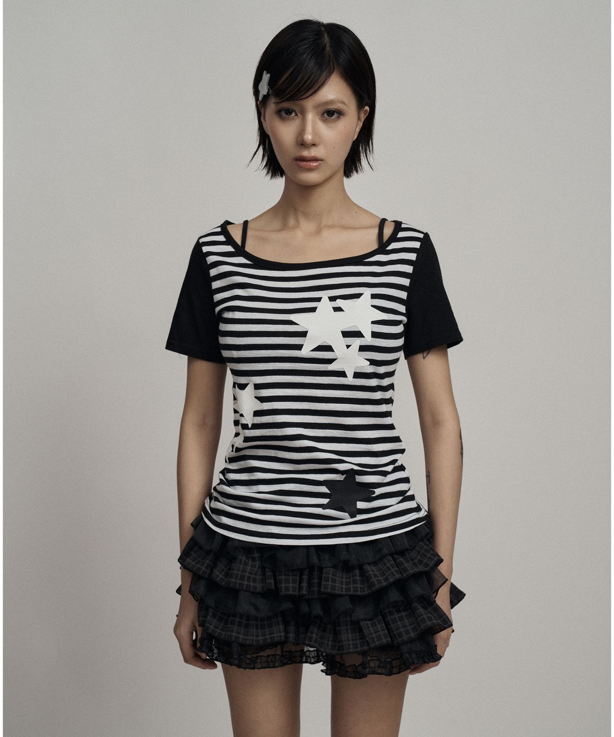 일리오(ILLIO) Check tutu shorts