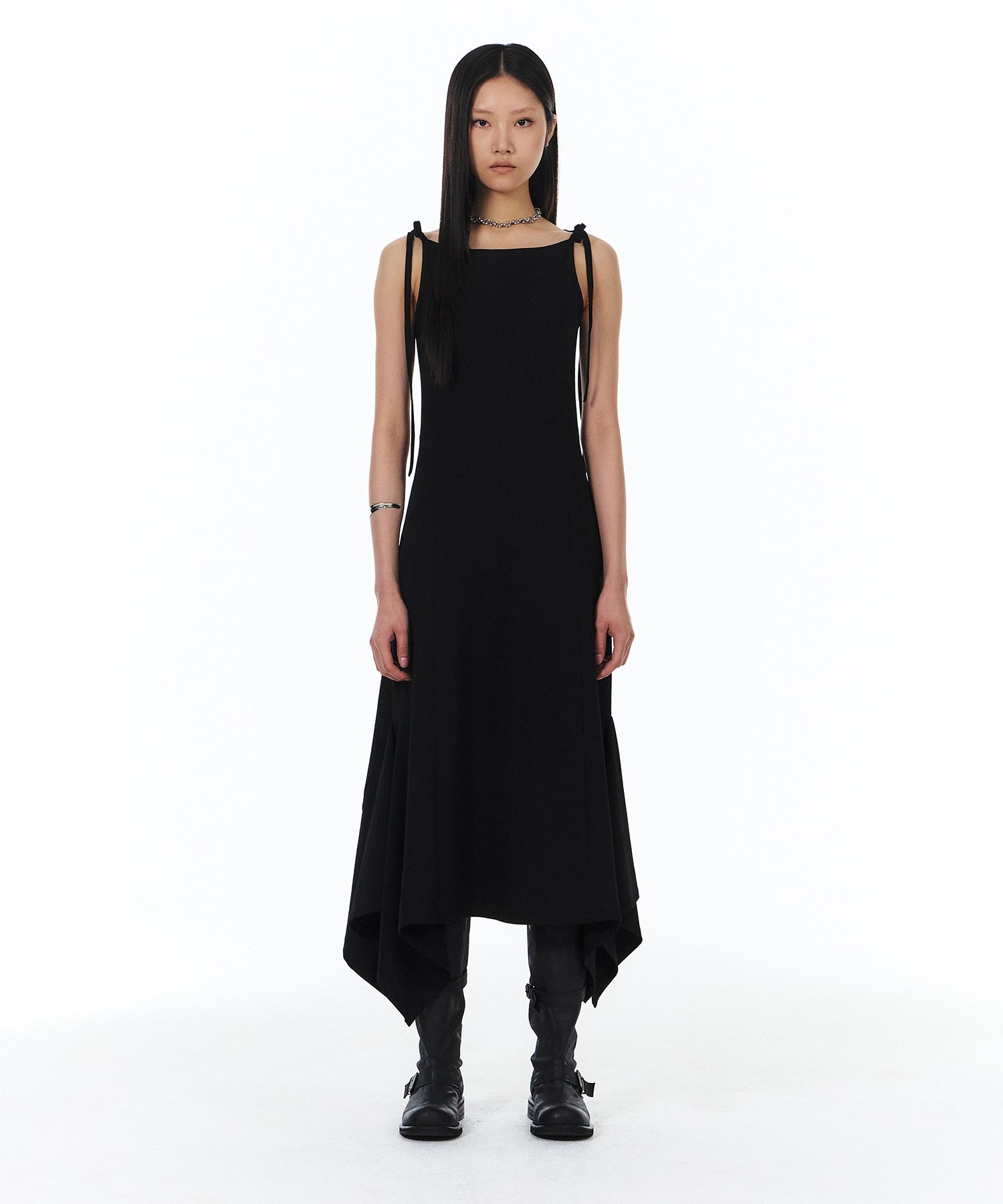 YUNSE ♥ 2 Way String Sleeveless Dress /追跡付 MUSINSA | YUNSE Two-Way String Sleeveless Dress (Black)