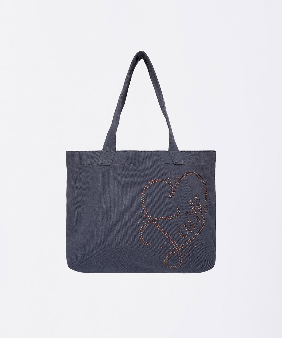 스컬프터(SCULPTOR) Faith Rhinestone Eco Bag Washed Navy