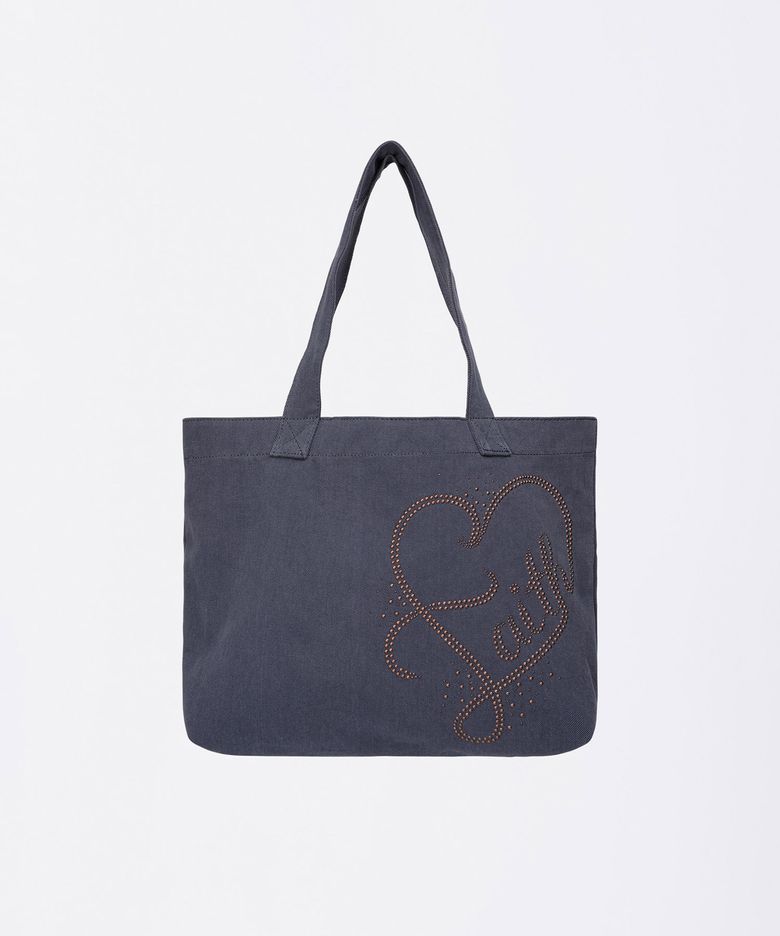 Faith Rhinestone Eco Bag Washed Navy
