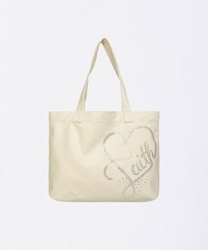 Faith Rhinestone Eco Bag Washed Natural