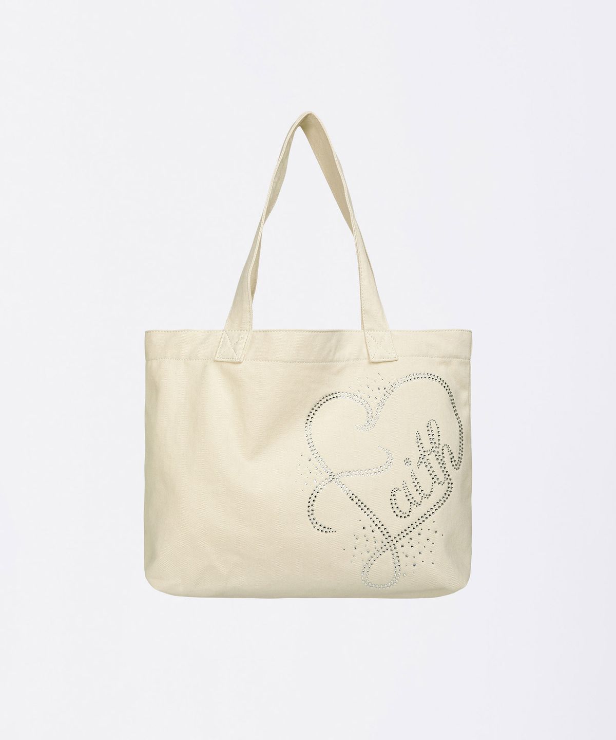 스컬프터(SCULPTOR) Faith Rhinestone Eco Bag Washed Natural