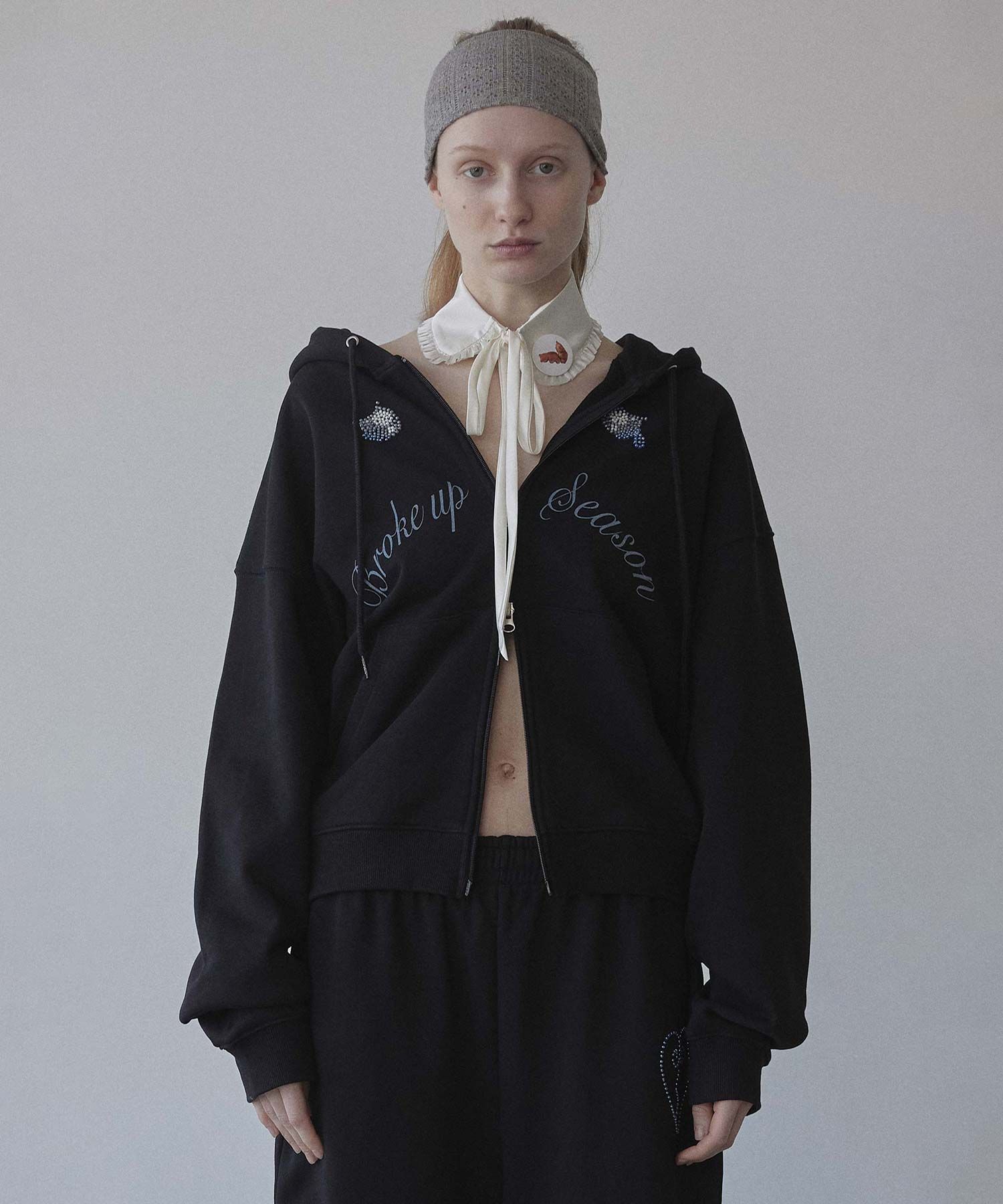 MUSINSA | SCULPTOR My Go To Hoodie Zip-Up Black