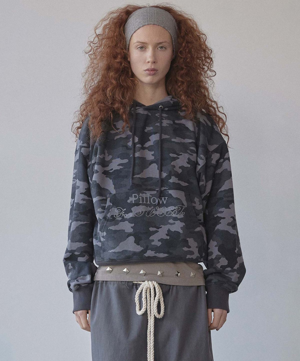 스컬프터(SCULPTOR) Sweets Belly Camo Hoodie Charcoal