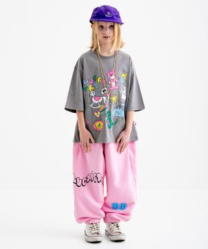 사이드 핀턱 주름 조거 팬츠 [핑크]