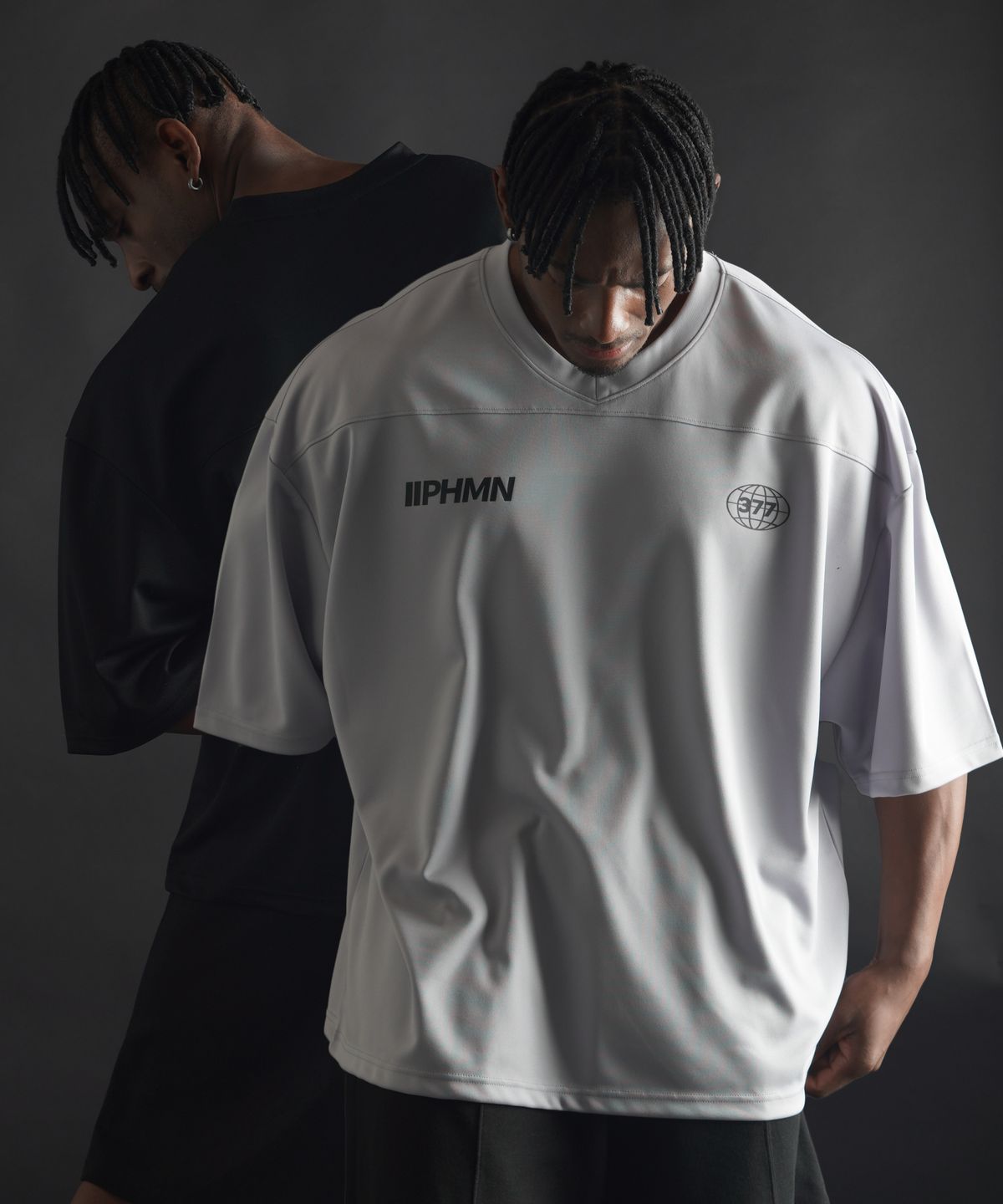 페르메논(PHERMENON) [2PACK] 오버핏 럭비 저지 숏 슬리브 (3COLOR)