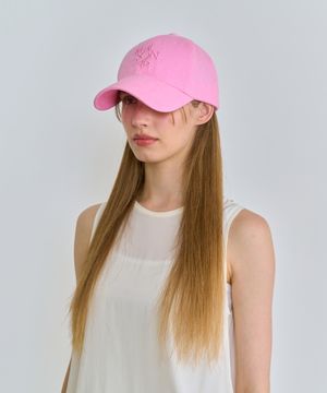 SIGNITURE BIGLOGO OVERFIT BALLCAP WASHING PINK
