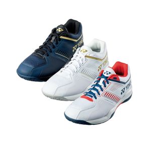 SHB-SF1WEX (스트라이더 플로우 와이드) (2024) 남녀공용 배드민턴화 네이비/화이트/화이트골드