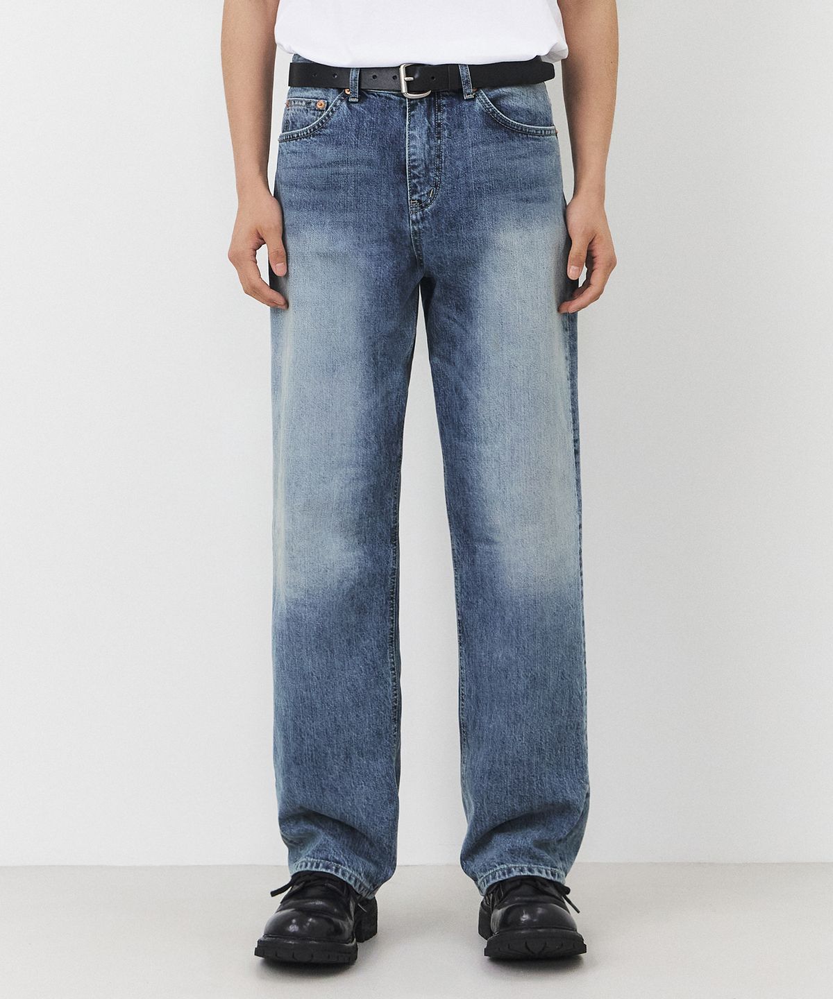 브랜디드(BRANDED) 51082 CONE FROSTVEIL JEANS [WIDE STRAIGHT]