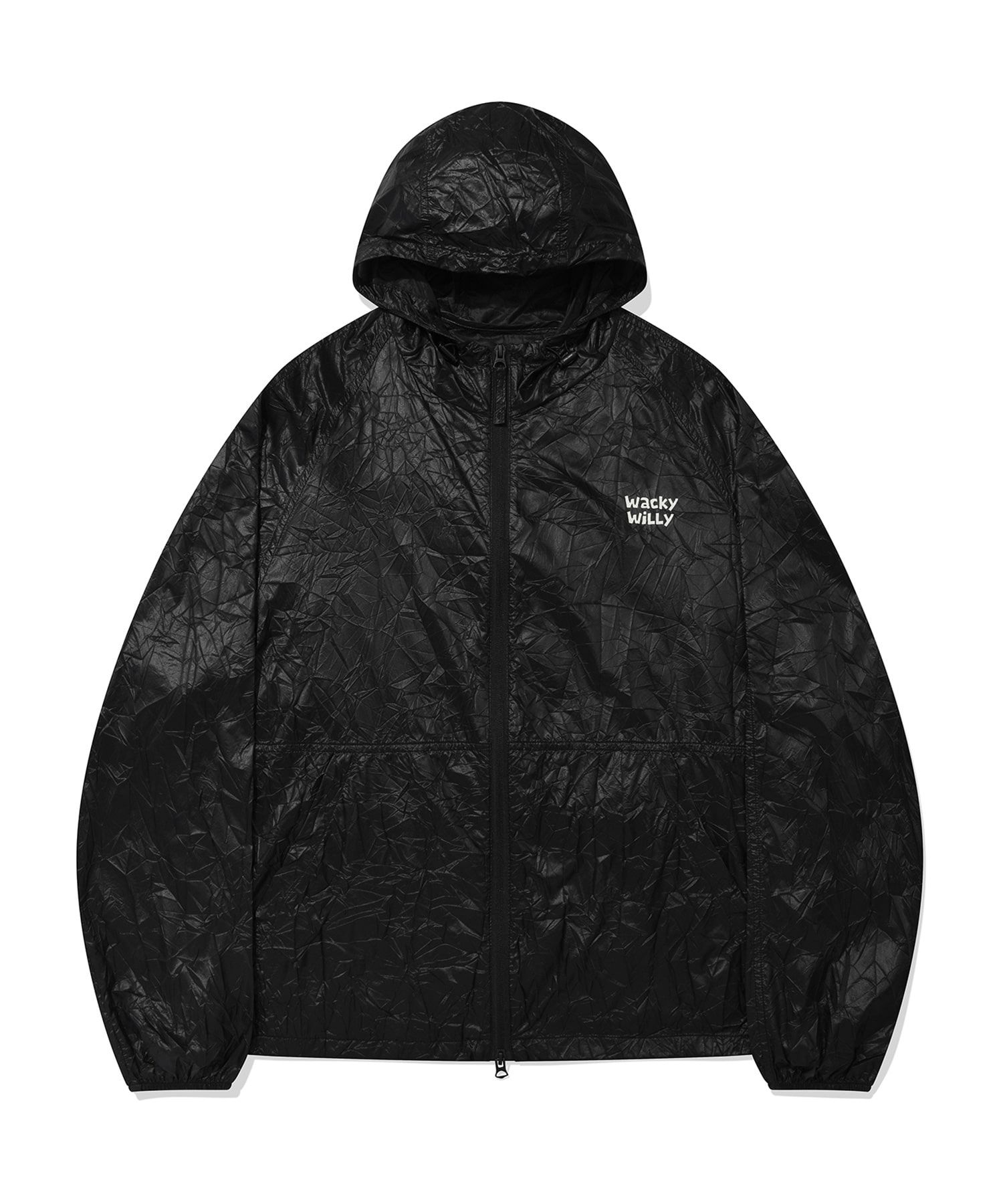 パーカー・フーディ WACKY WILLY Light Lettering Windbreaker MUSINSA公式 | WACKY WILLY Light Lettering Windbreaker Black