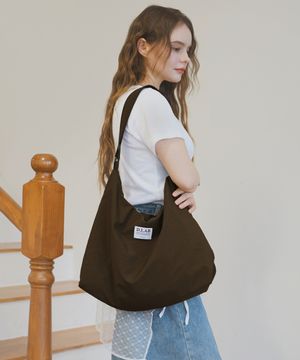 아토레 숄더 크로스백 - Dark brown