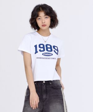 OUR 1989 우먼 크롭핏 반팔(SCSSTD-0004)