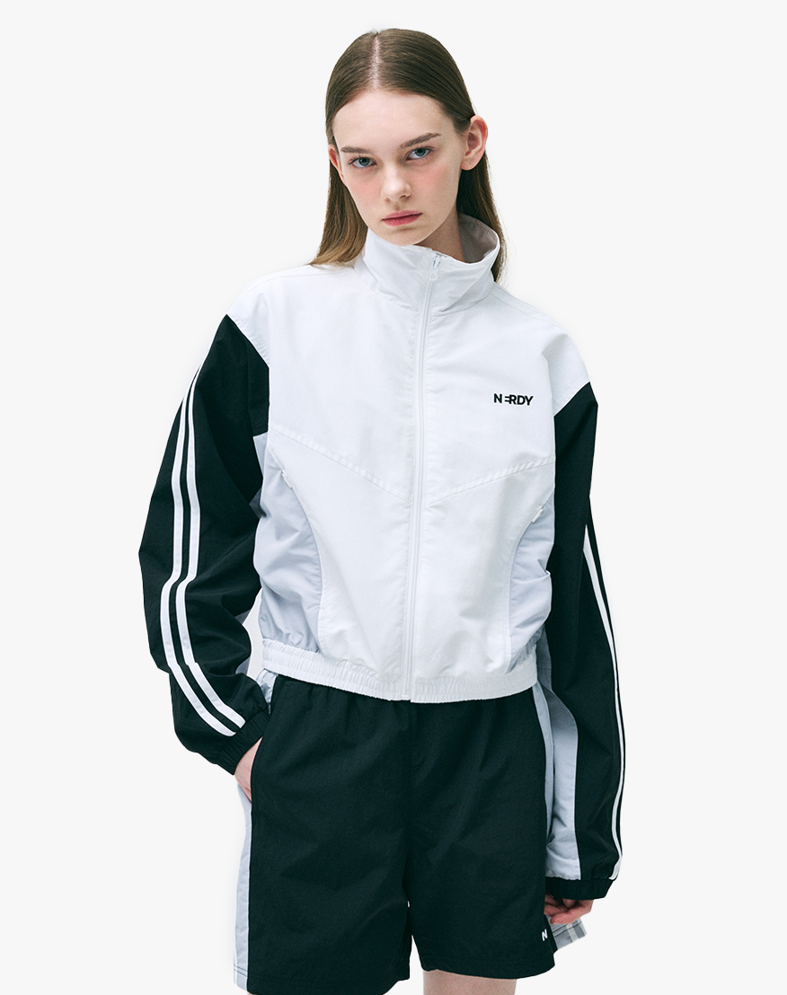 ジャケット 25SS NERDY color block windbreaker MUSINSA | NERDY Color Block Windbreaker (25SS) (Black/Baby Pink)