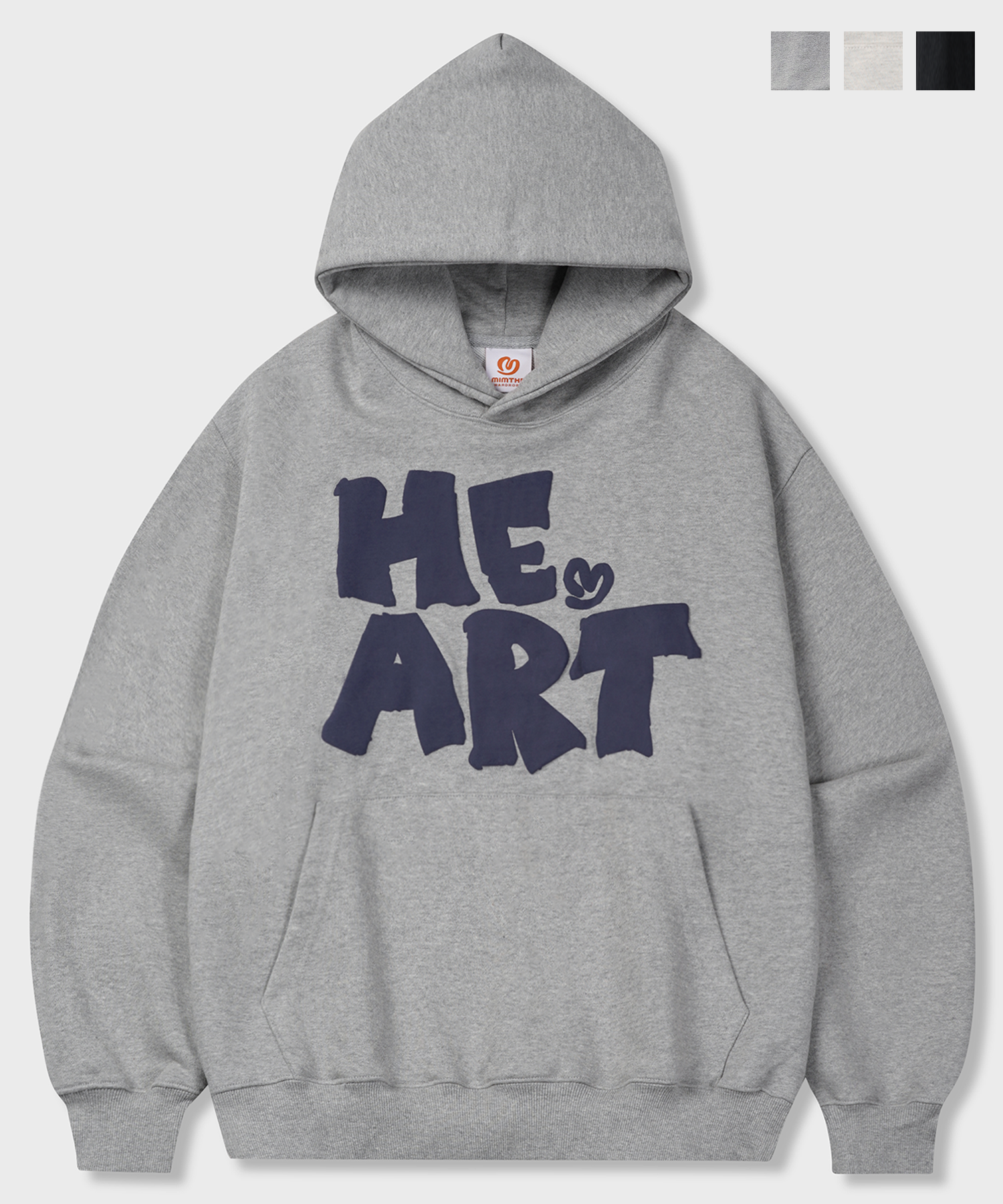 パーカー・フーディ [MIM the wardrobe] One heart hoodie MUSINSA | MIMTHEWARDROBE One Heart Hoodie_Gray